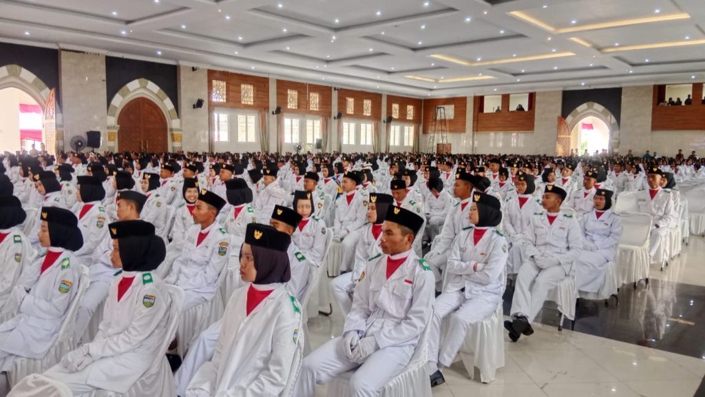 Seluruh Anggota Paskibra Putri di Kabupaten Tasikmalaya Tetap Berjilbab Saat Pengukuhan