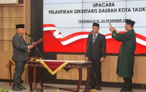 Asep Goparullah Resmi Jabat Sekretaris Daerah Kota Tasikmalaya