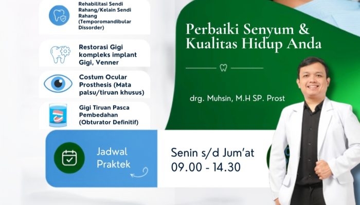Perkuat Pelayanan Kesehatan, RSUD KHZ Musthafa Buka Poliklinik Prostodonti