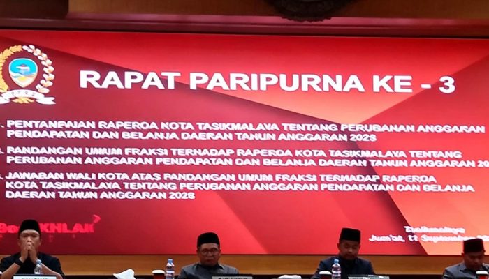 Perubahan APBD 2026, Pemkot Tasikmalaya Masih Defisit Rp27,4 Miliar