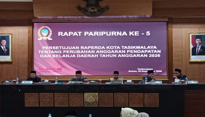 Perubahan APBD 2026, Pemkot Tasikmalaya Masih Defisit Rp31,25 Miliar